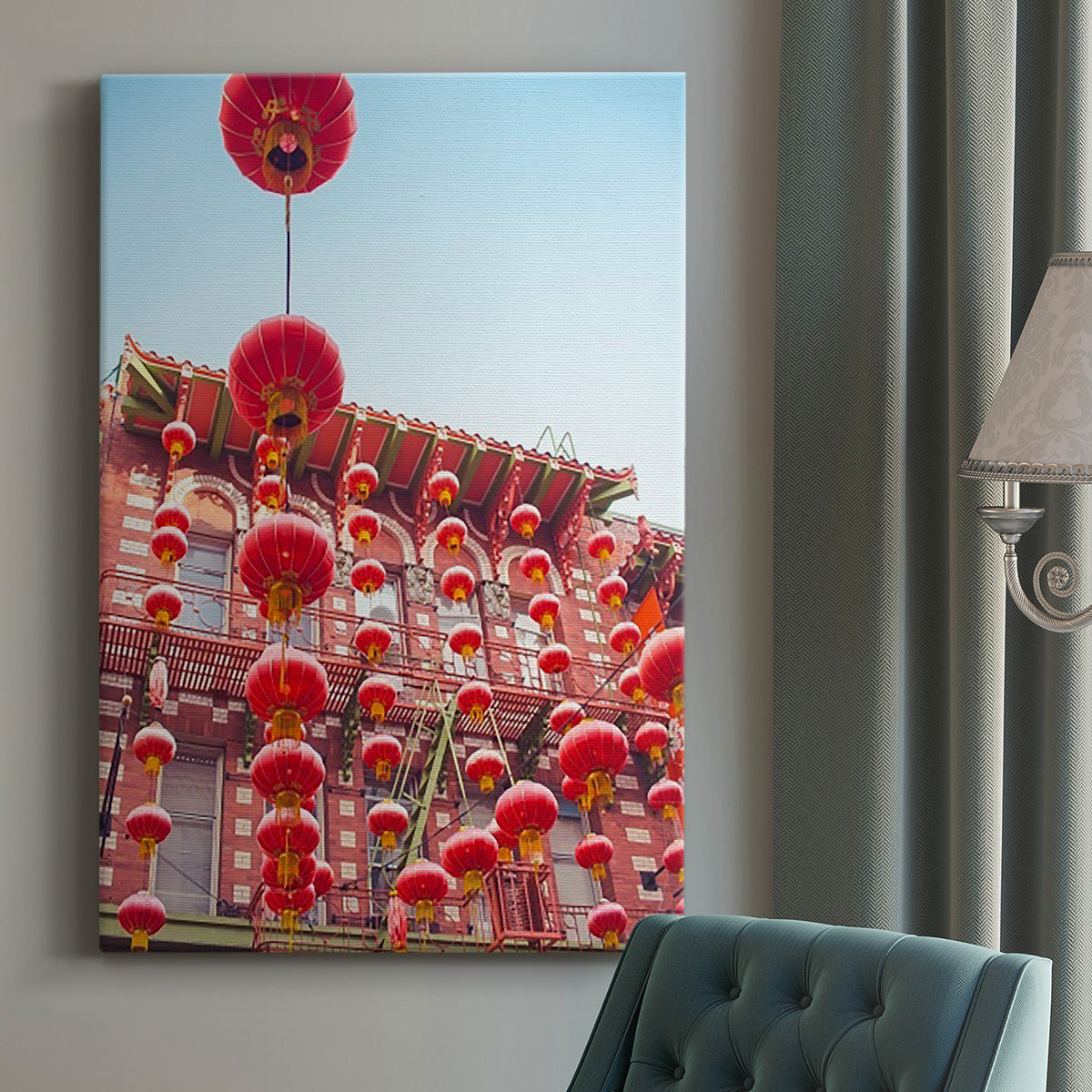 Lovely Lanterns I Premium Gallery Wrapped Canvas - Ready to Hang