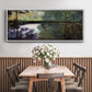 The Pond at Montgeron 2, 1876 - Floater Framed Canvas Print