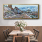 Road to Vétheuil in Winter - Floater Framed Canvas Print