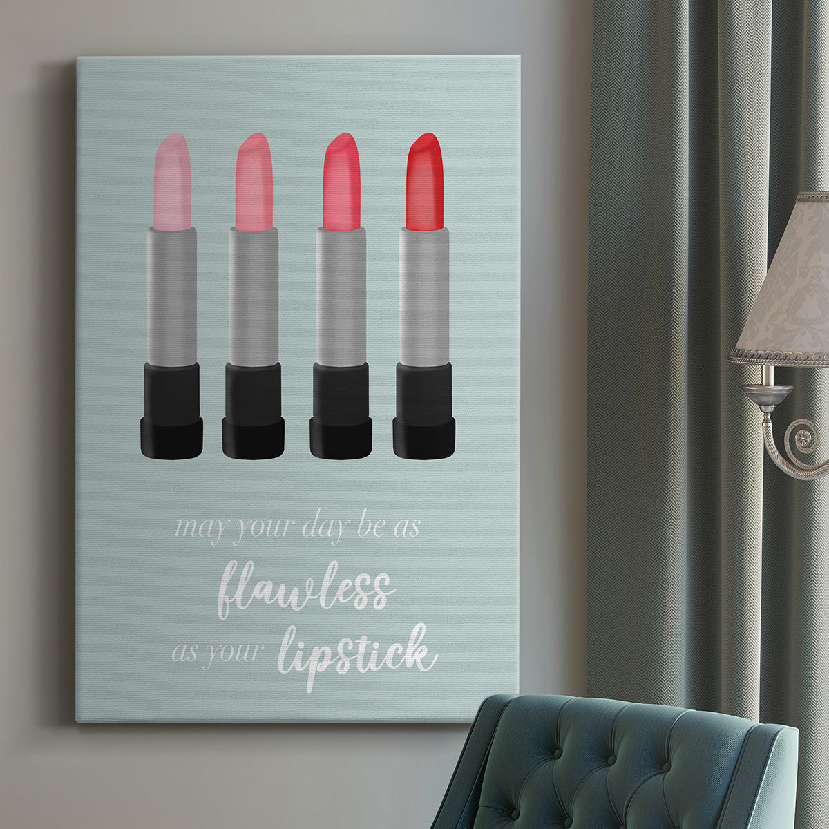 Flawless Lipstick Premium Gallery Wrapped Canvas - Ready to Hang