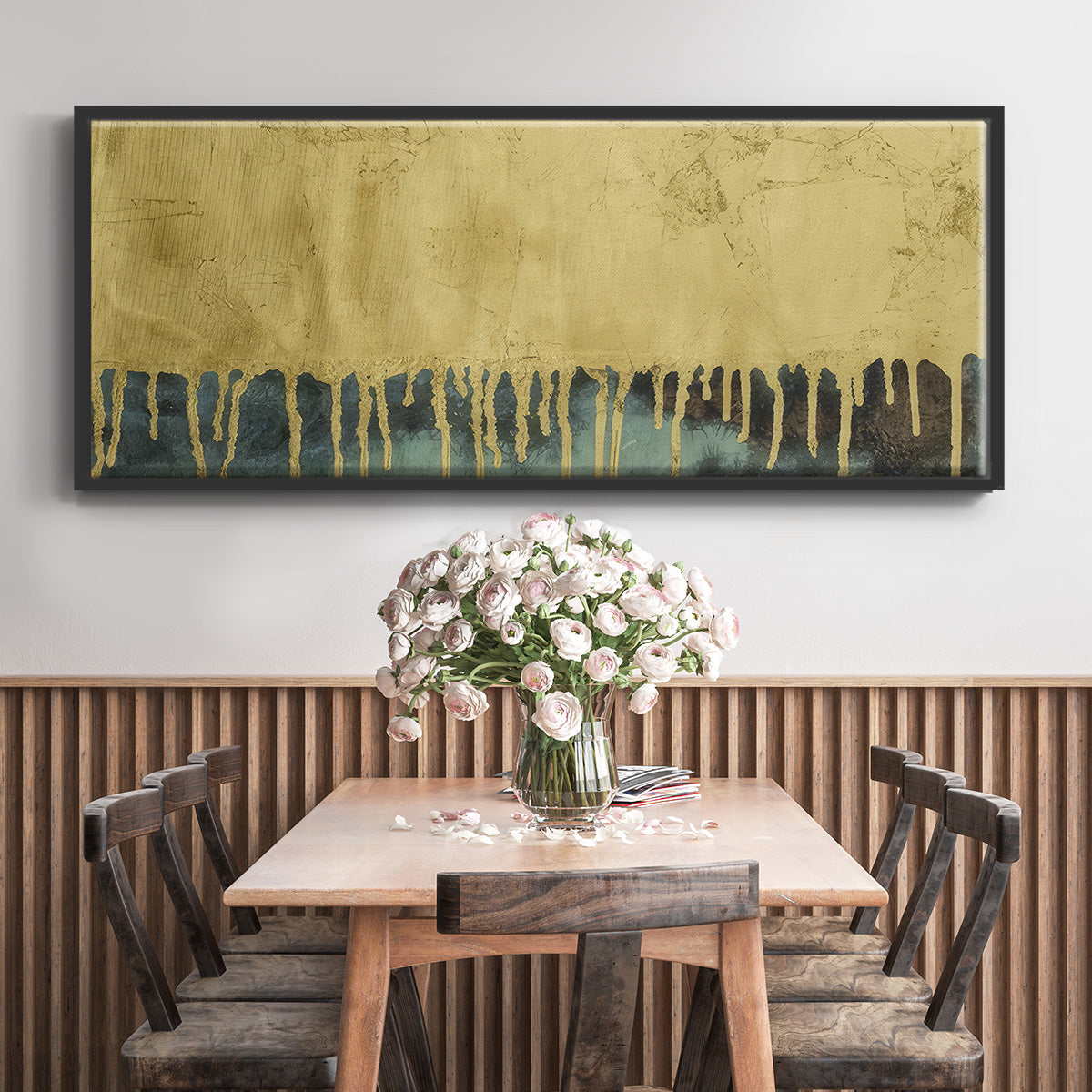 Aquafer II - Floater Framed Canvas Print