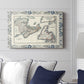 Bordered Map of Canada - Canvas Art Print