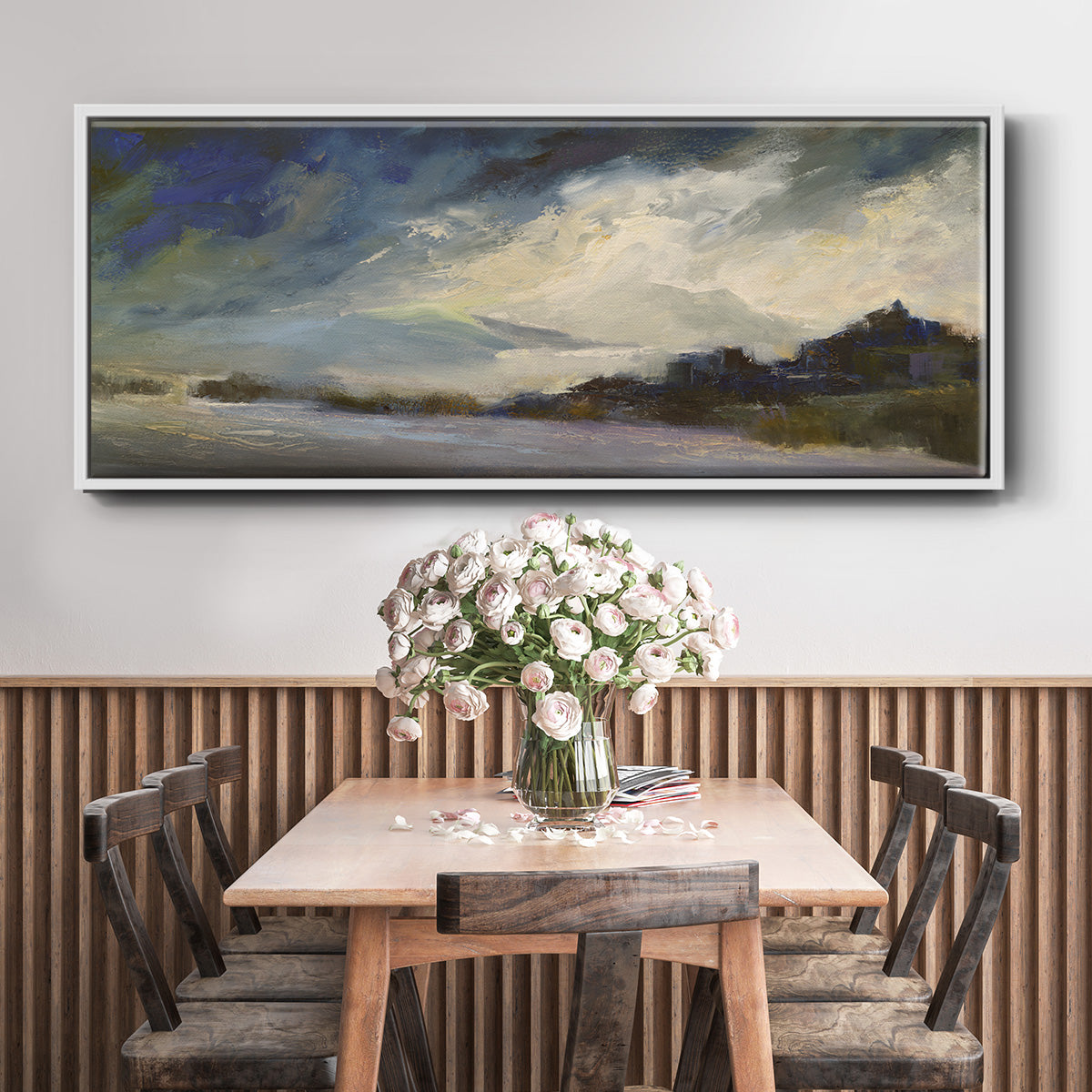 Seaside Sanctuary - Floater Framed Canvas Print
