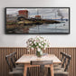 The Seine at Petit - Floater Framed Canvas Print