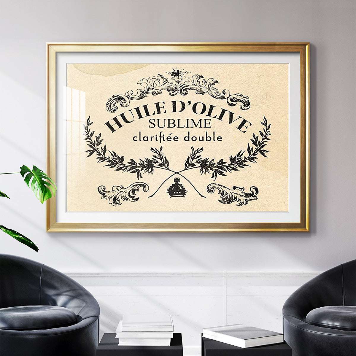 Antique French Label IV - Modern Framed Art Print