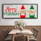 Christmas Elf Couple - Floater Framed Canvas Print