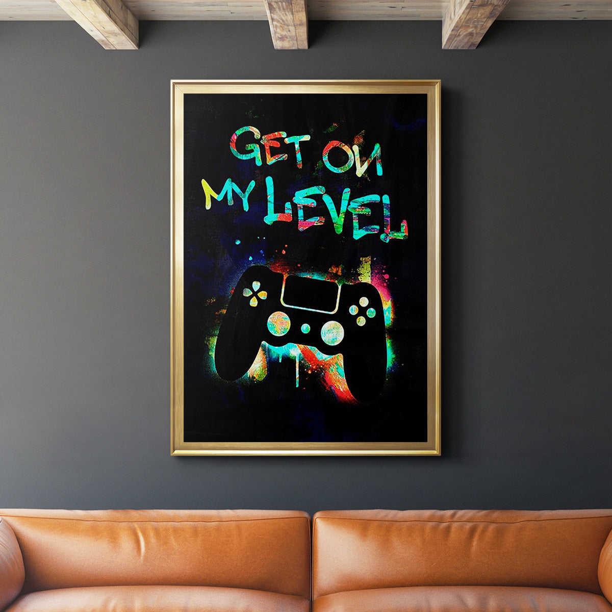 Gamer Tag II - Modern Framed Canvas Print