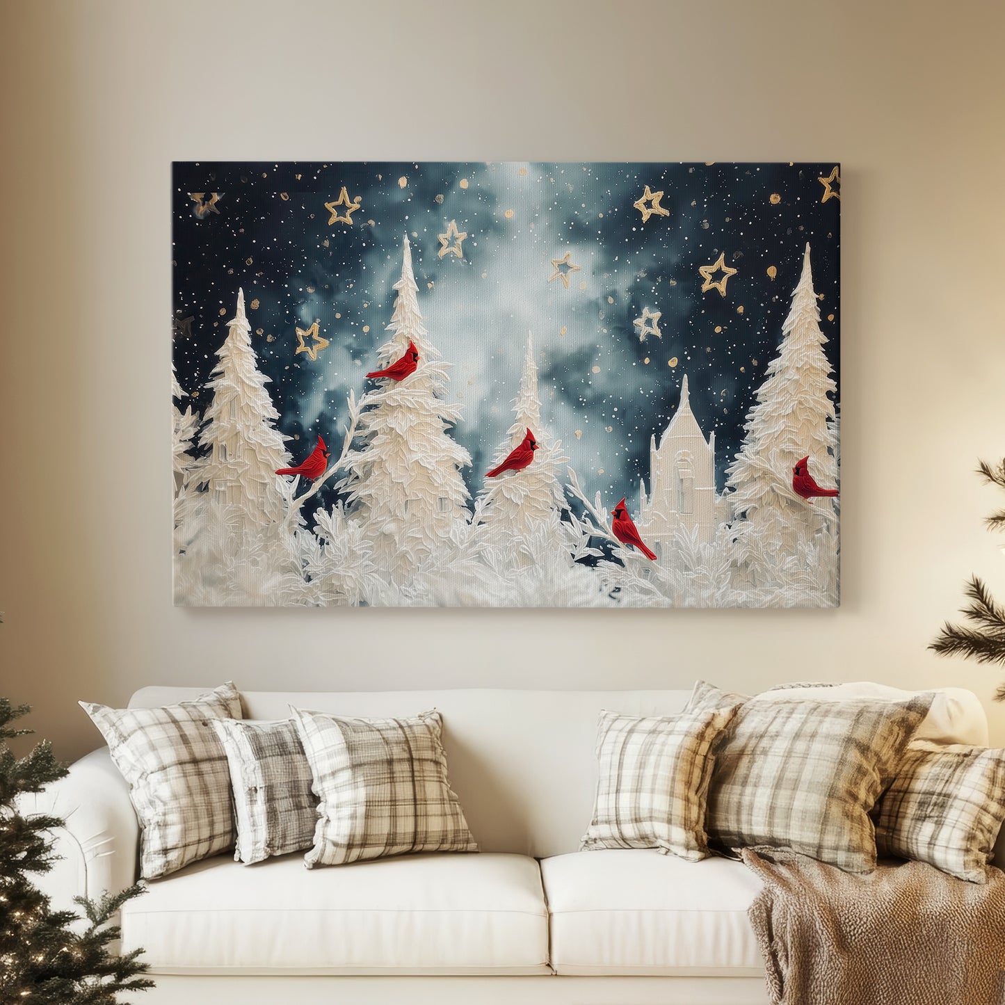 Soft Linen Blessing II - Canvas Art Print