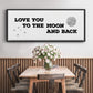 To the Moon and Back - Floater Framed Canvas Print