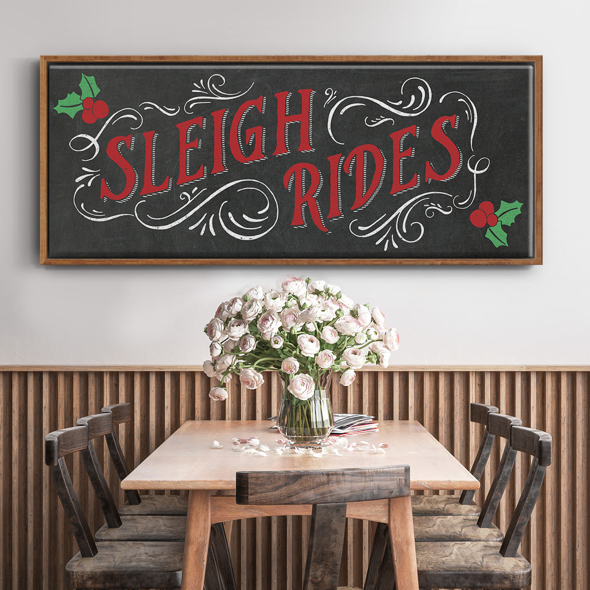 Sleigh Rides - Floater Framed Canvas Print