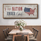 One Nation Under God - Floater Framed Canvas Print