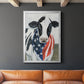 American Cow II - Modern Framed Canvas Print