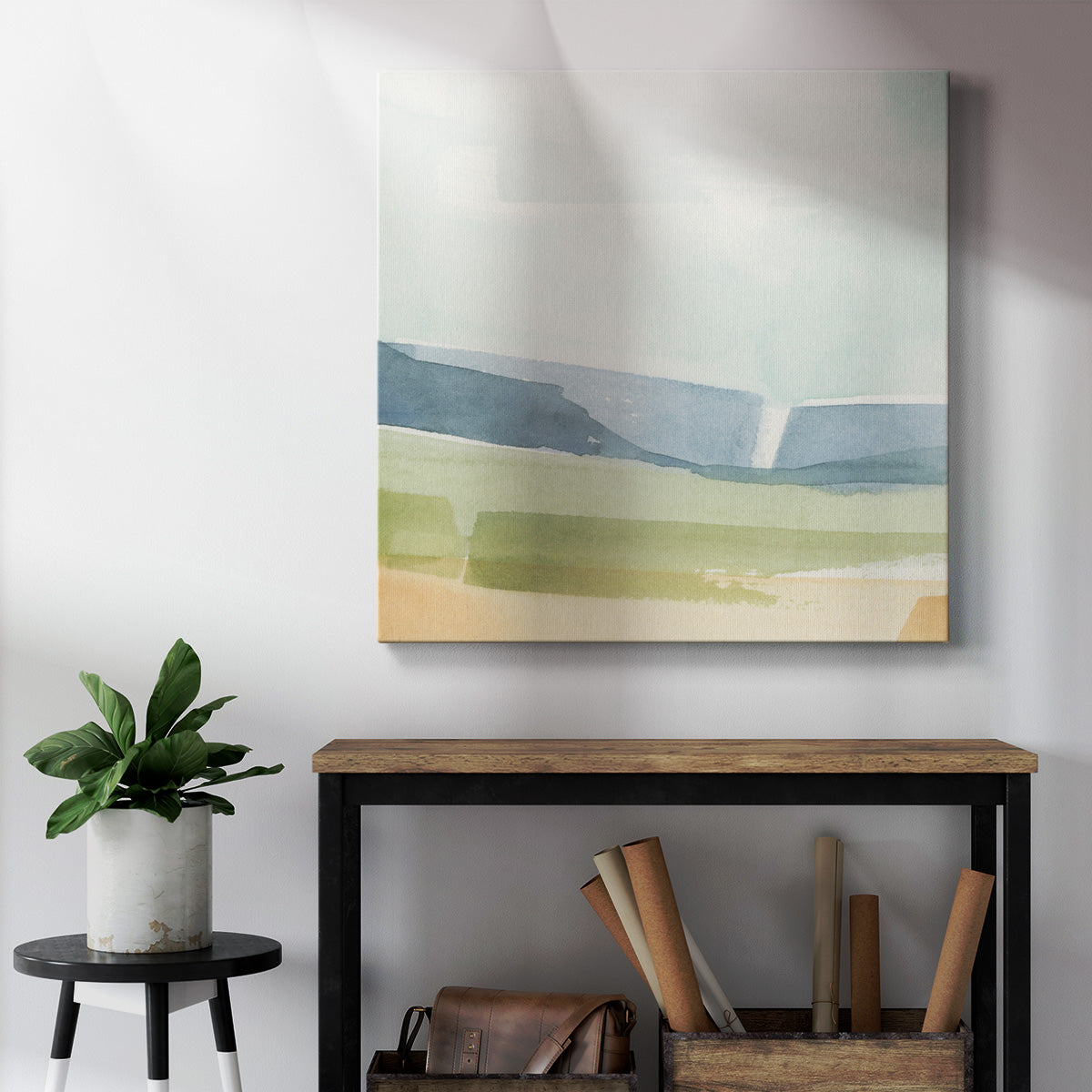 Pastel Slopes II - Canvas Art Print