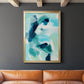 Teal Composition I - Modern Framed Canvas Print