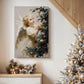 Warm Lantern Snow Serenade - Canvas Art Print