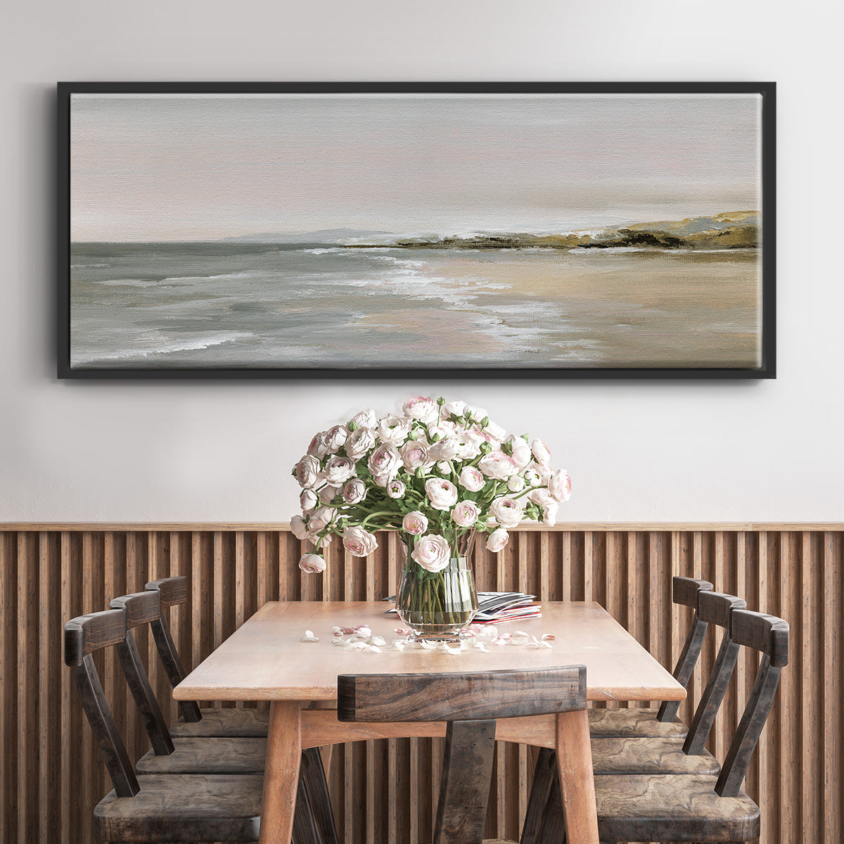 New Shore - Floater Framed Canvas Print