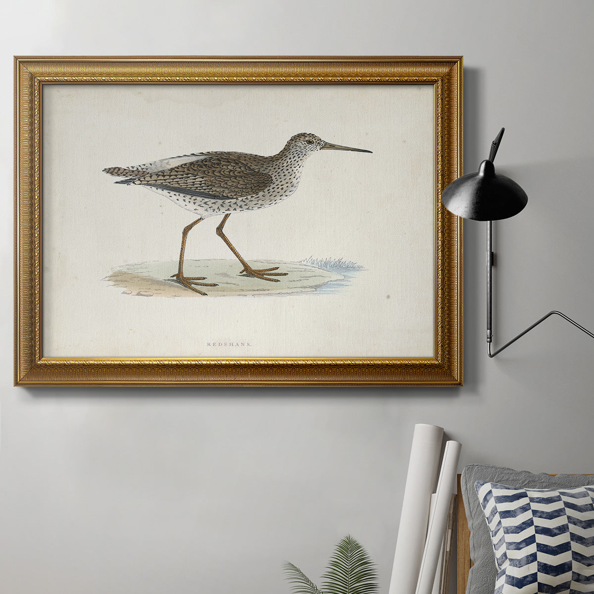 Morris Sandpipers V Premium Framed Canvas- Ready to Hang