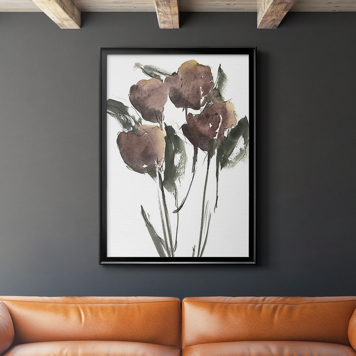 Growing Wild II - Modern Framed Canvas Print