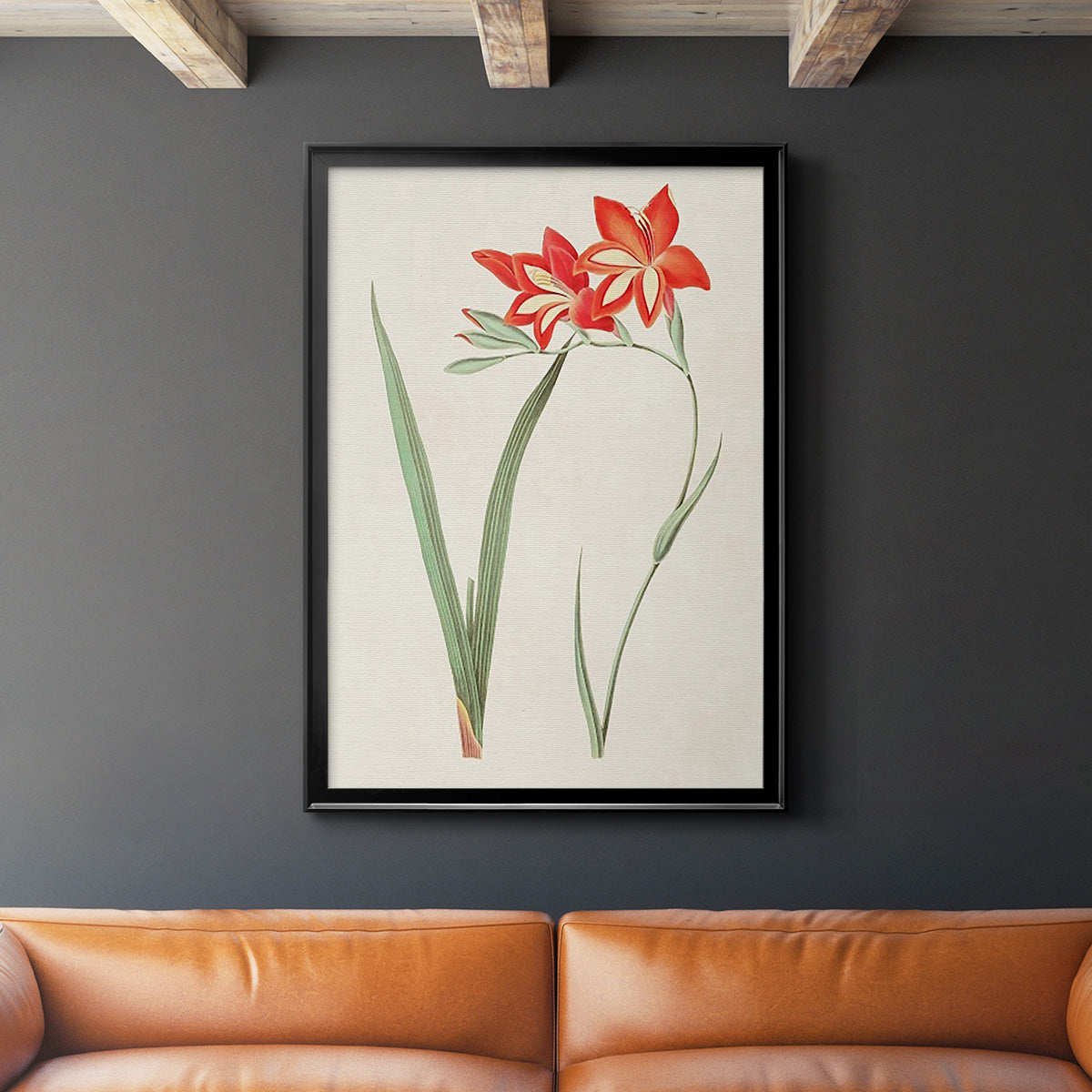 Flowers of the Seasons IV - Modern Framed Canvas Print