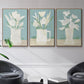 Muted Spring Arrangement I - Framed Premium Gallery Wrapped Canvas L Frame 3 Piece Set - Ready to Hang