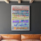 Birthday Rules - Modern Framed Canvas Print