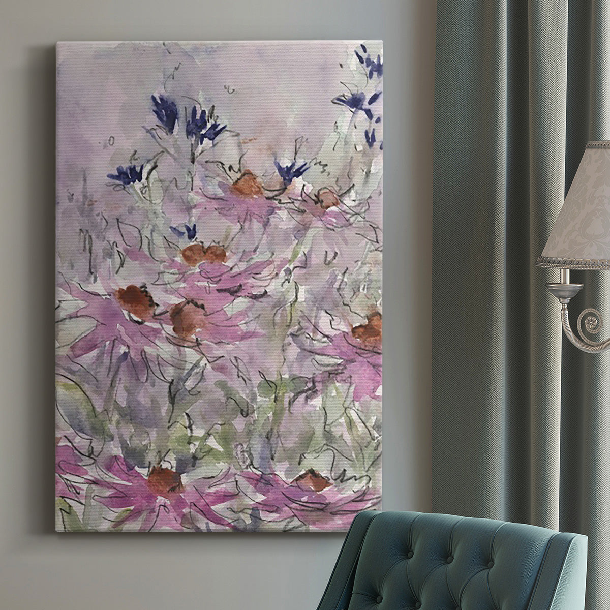 Floral Entertainment II - Canvas Art Print