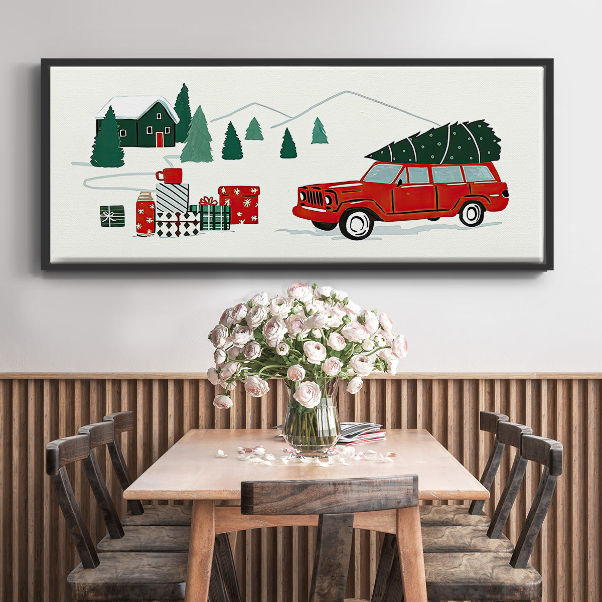 Going to Grandmas Collection D - Floater Framed Canvas Print