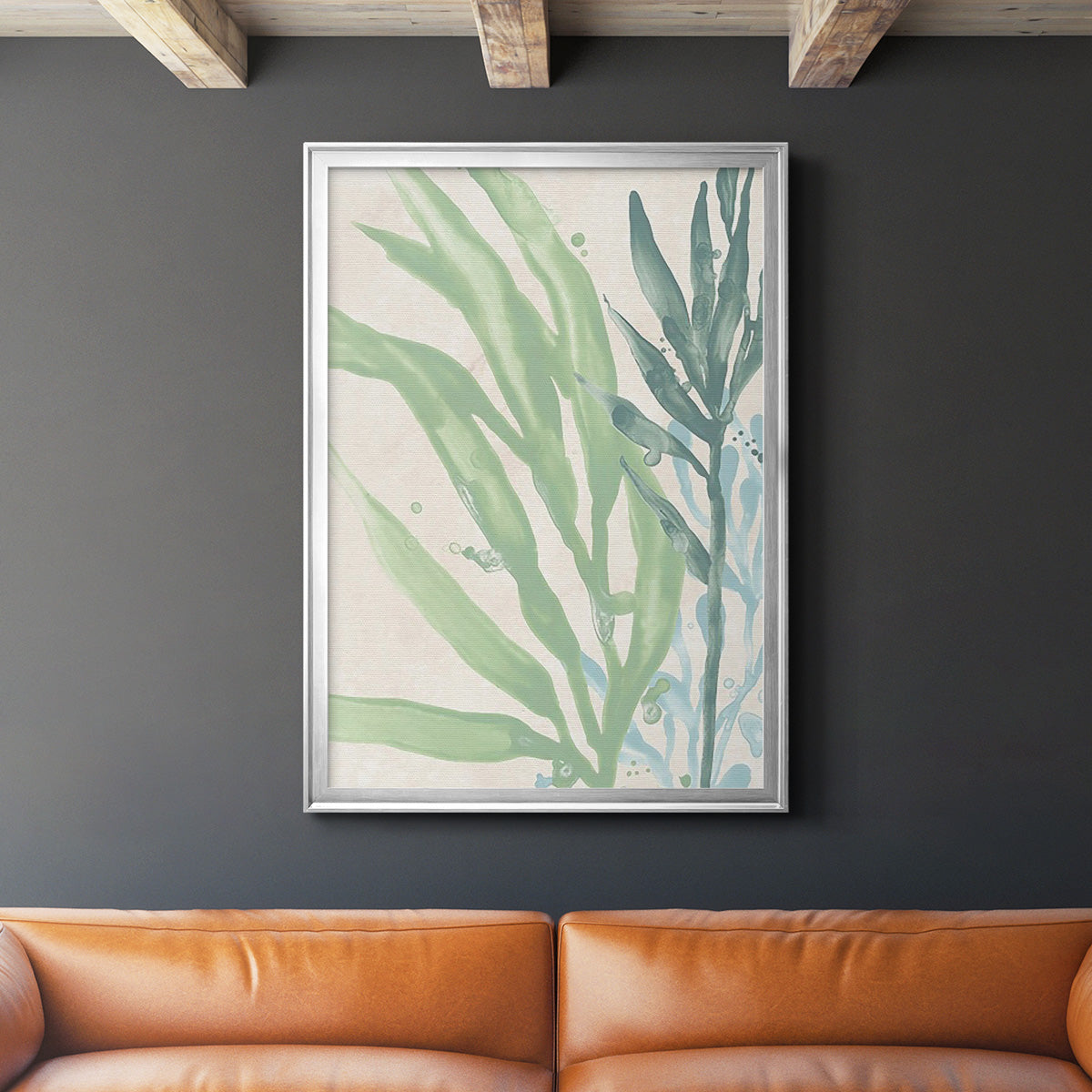 Swaying Seagrass IV - Modern Framed Canvas Print