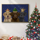 Christmas Labradors, Three Kings - Floater Framed Canvas Print
