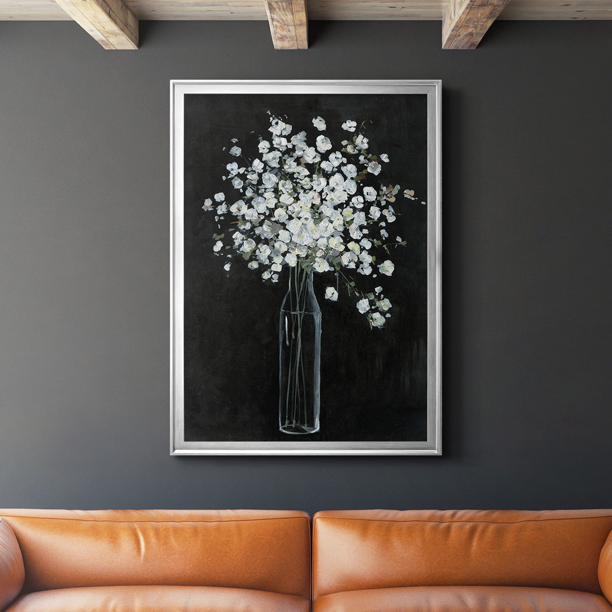 Filled with Spring - Modern Framed Canvas Print