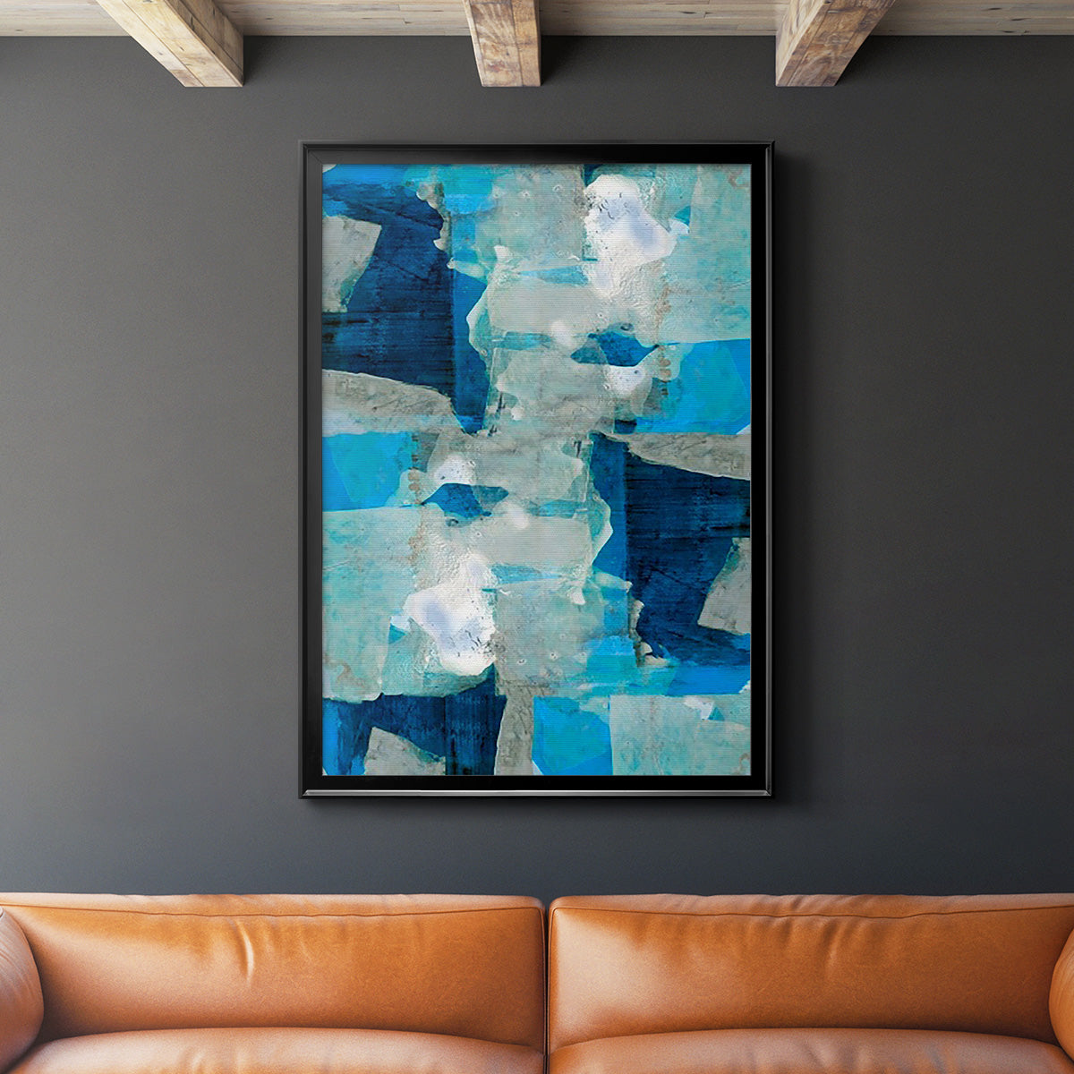 Impasto I - Modern Framed Canvas Print