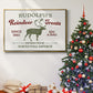 Christmas Farm Sign IV - Framed Gallery Wrapped Canvas in Floating Frame