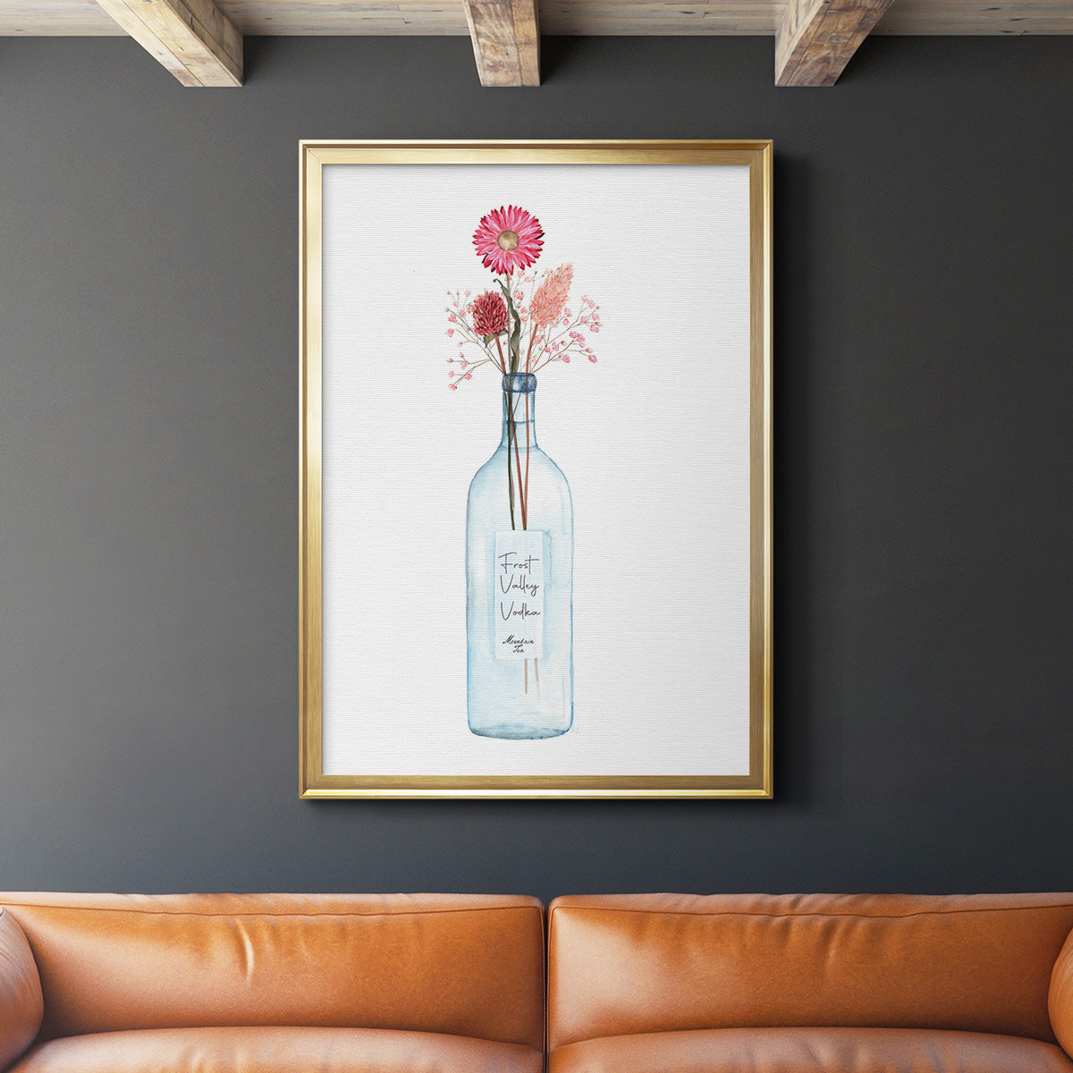 Frost Valley Vodka - Modern Framed Canvas Print