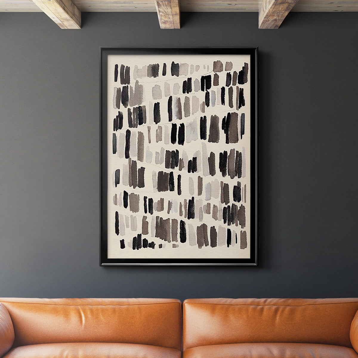 Chalk and Flint I - Modern Framed Canvas Print