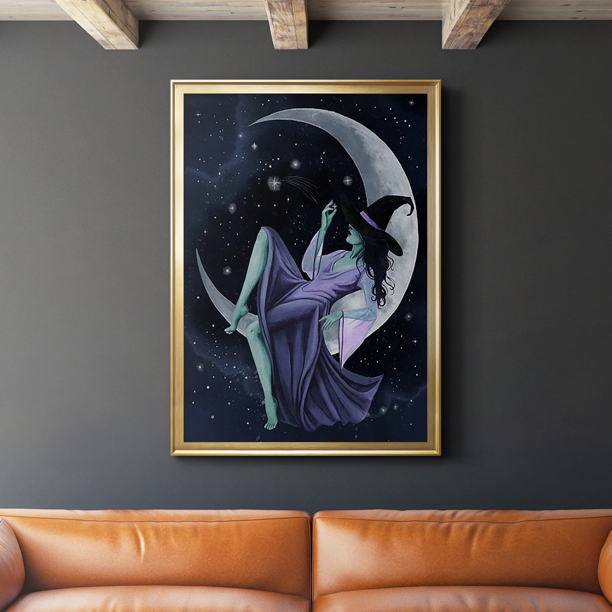 Star Sorceress I - Modern Framed Canvas Print