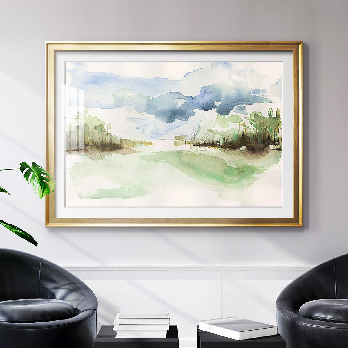 Brush Thickets II - Modern Framed Art Print
