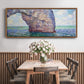The Manneport at High Tide, 1885 - Floater Framed Canvas Print