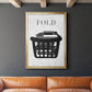 Fold - Modern Framed Canvas Print