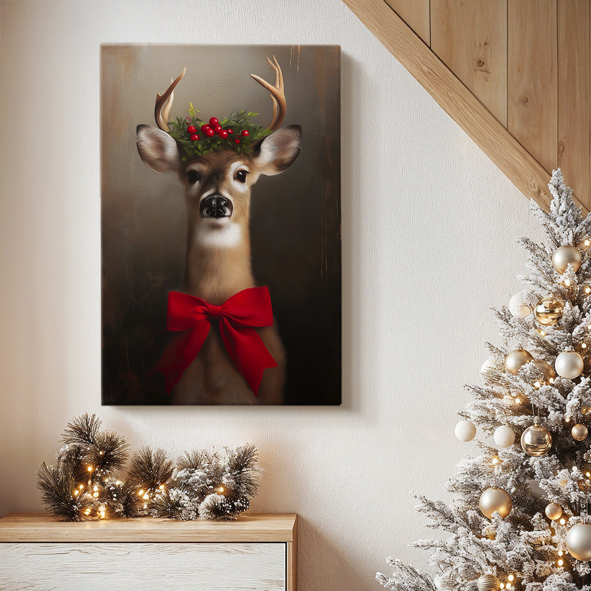 Amber Serenade of Night - Canvas Art Print