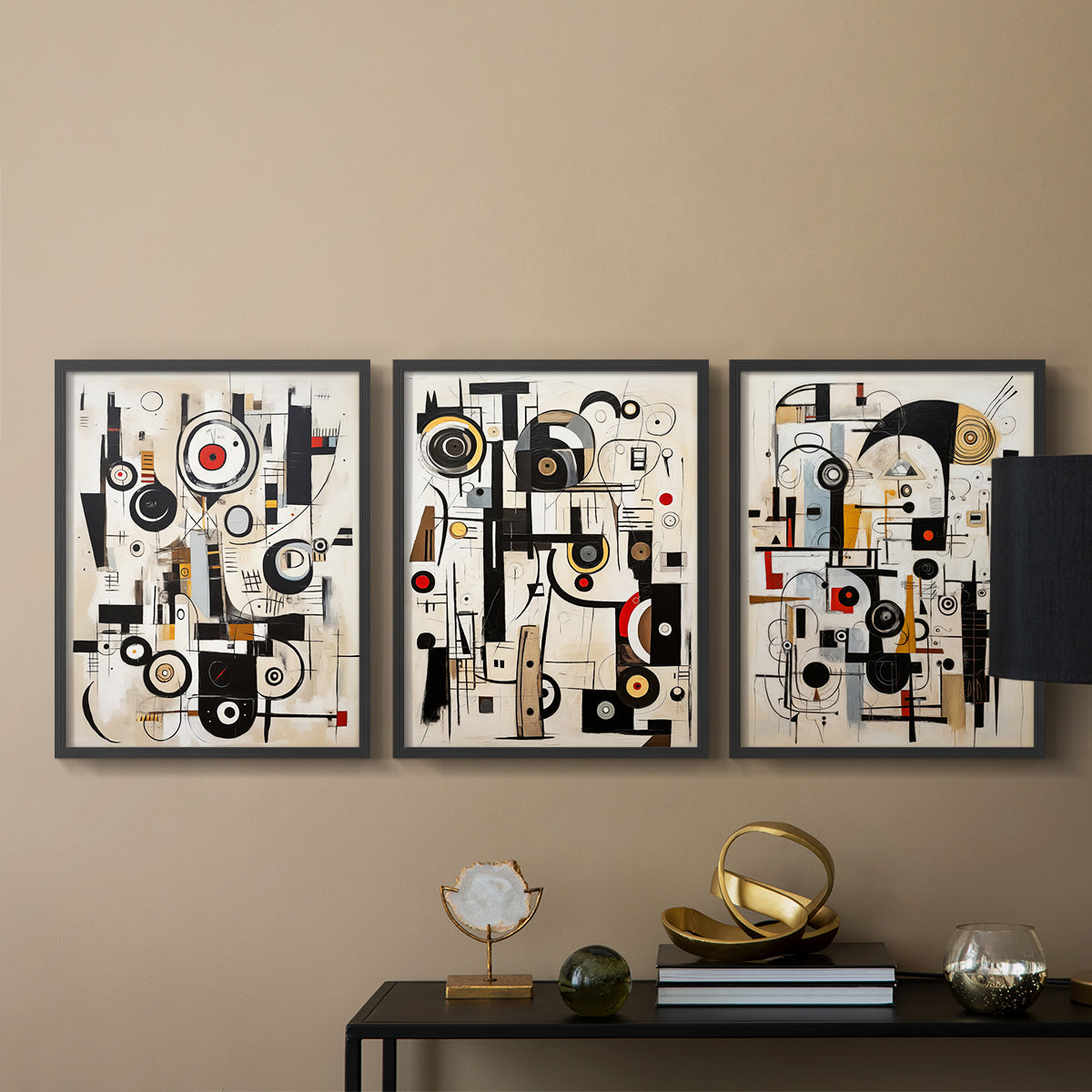 Abstract Series CLXVIII - Restickable Framed Art Set