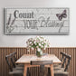 Count Your Blessings - Floater Framed Canvas Print