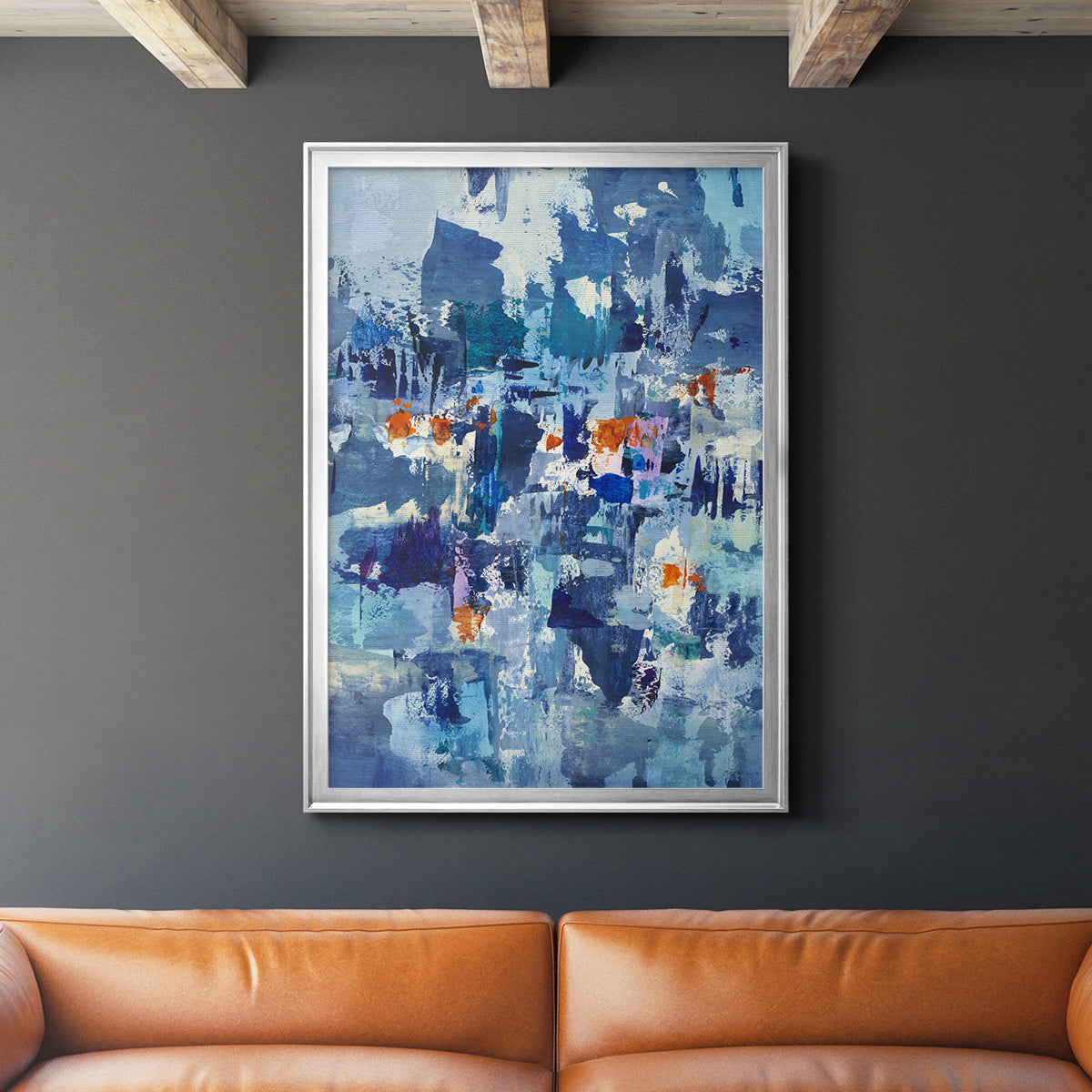 Reticent III - Modern Framed Canvas Print