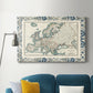 Bordered Map of Europe Premium Gallery Wrapped Canvas - Ready to Hang