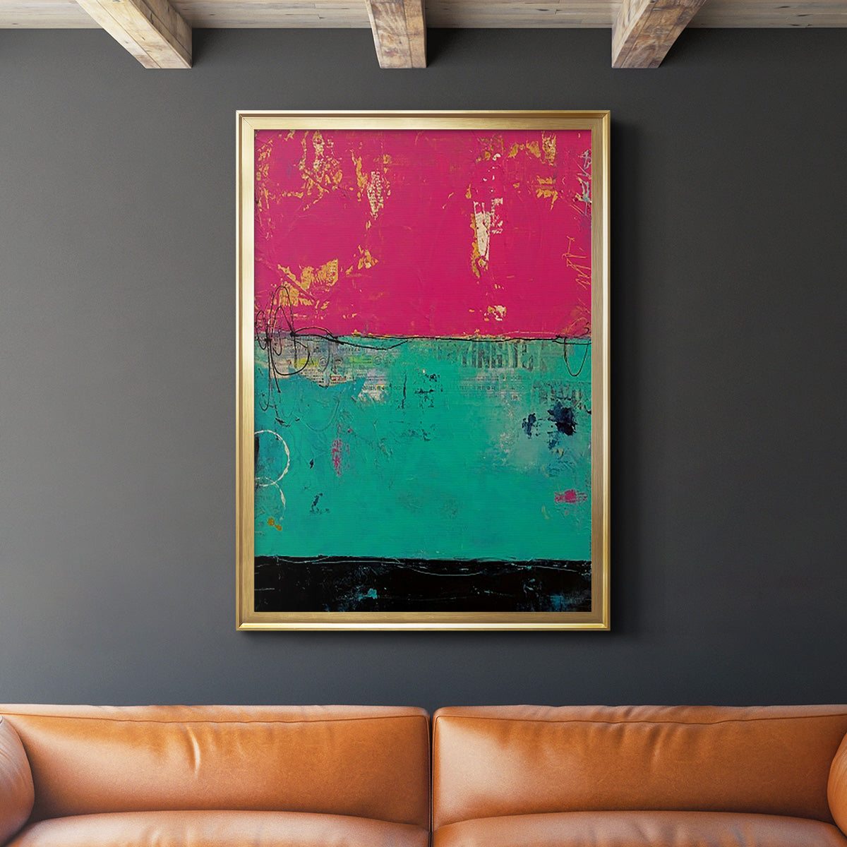 Good Mood - Modern Framed Canvas Print