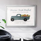 Fresh Sunflowers Truck - Modern Framed Art Print