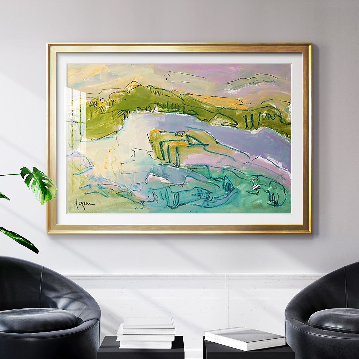 Treasured Island - Modern Framed Art Print