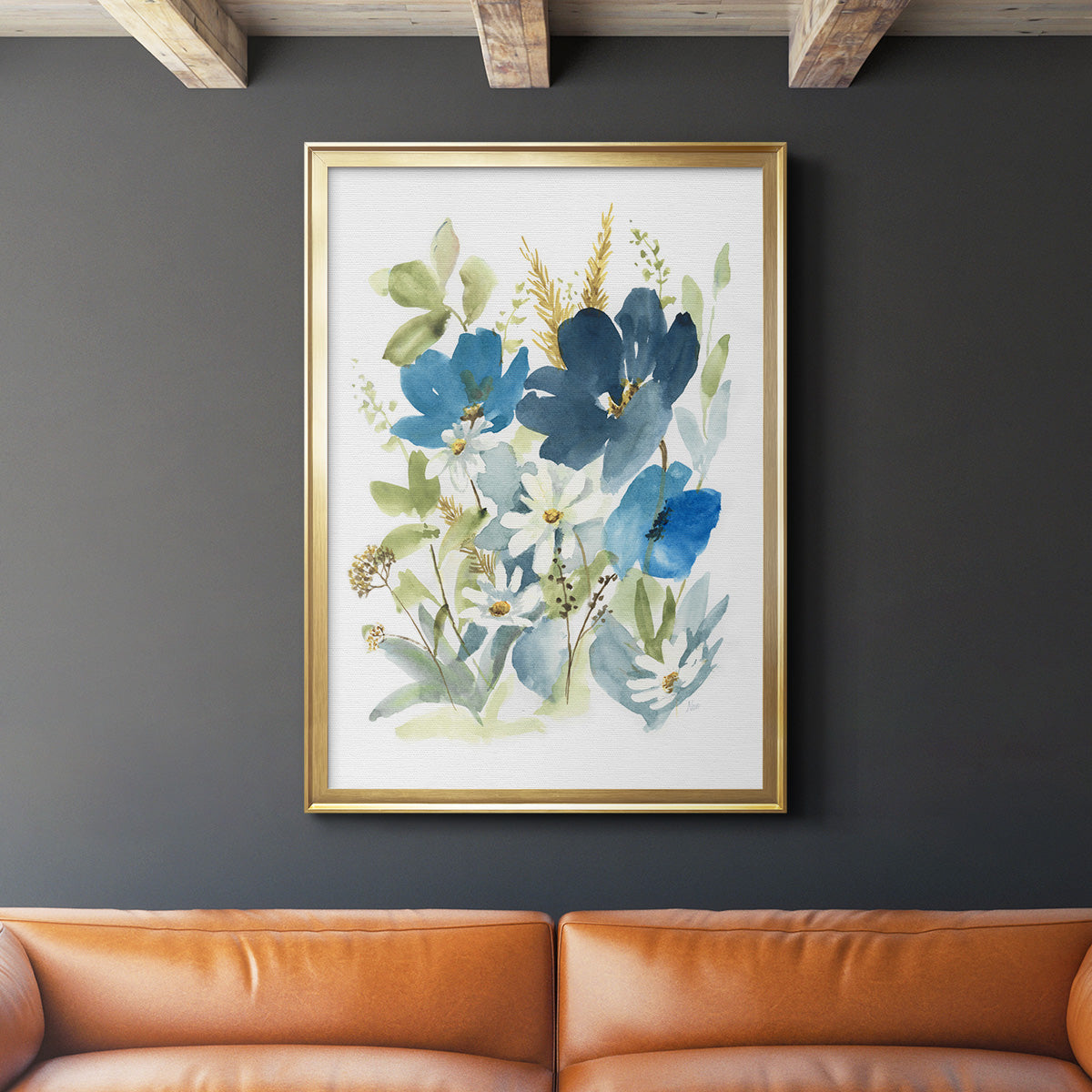 Wild Medley II - Modern Framed Canvas Print