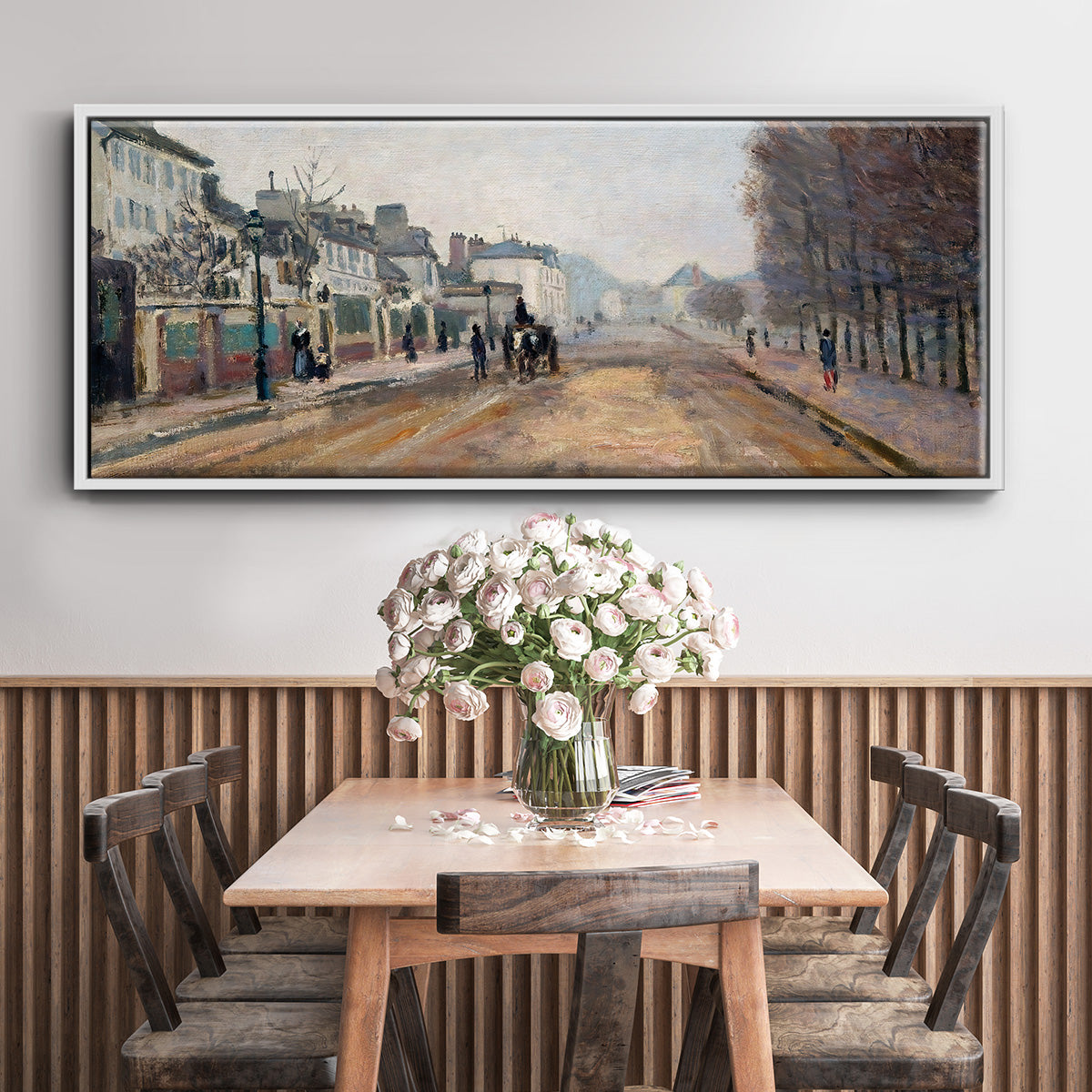 The Boulevard of Heloise in Argenteuil, 1872 - Floater Framed Canvas Print