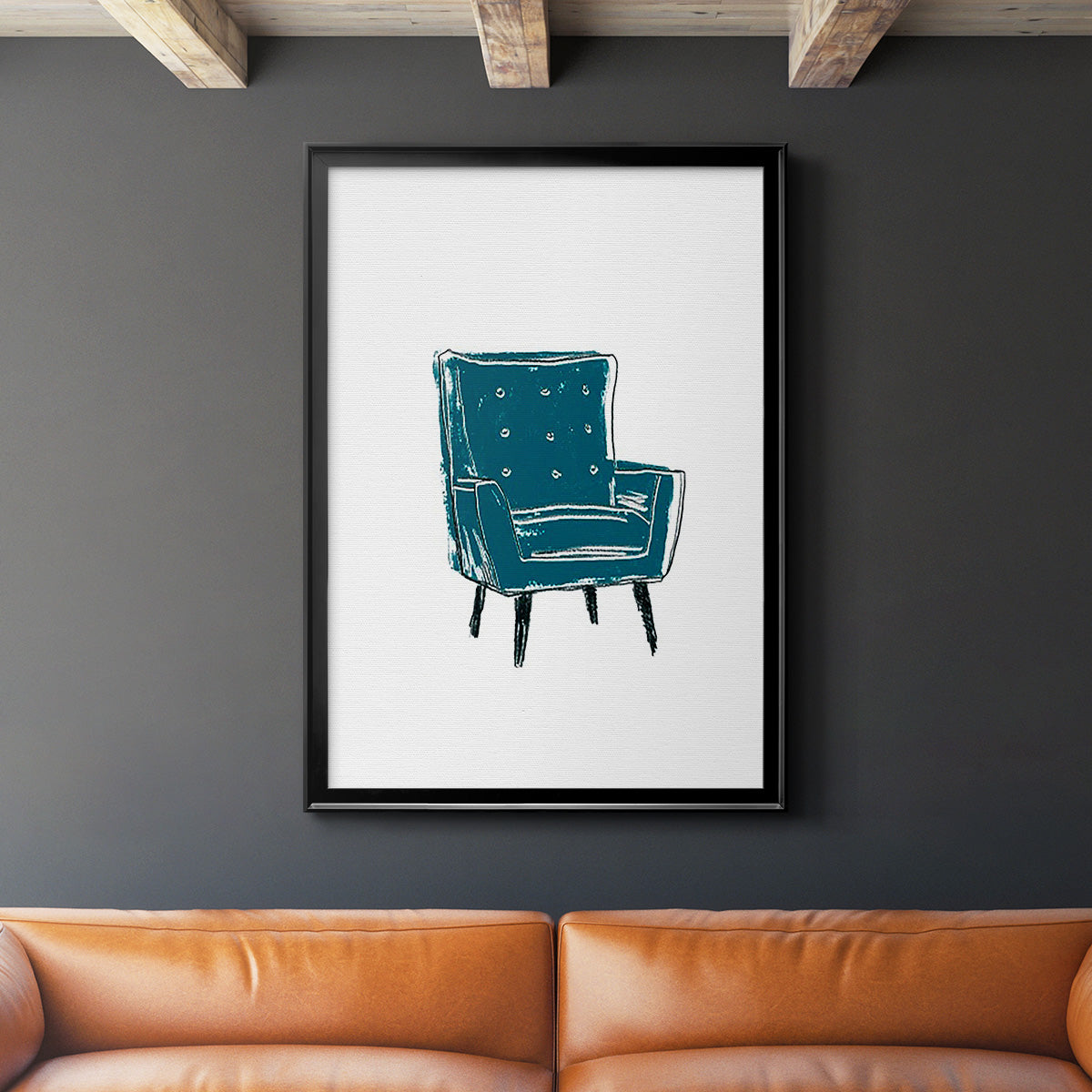 Take a Seat VII - Modern Framed Canvas Print