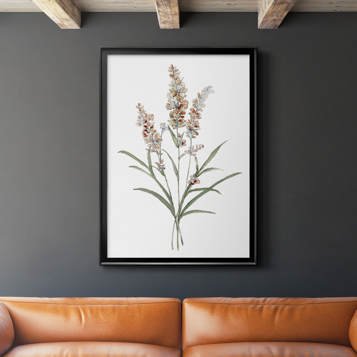 Dainty Botanical I - Modern Framed Canvas Print